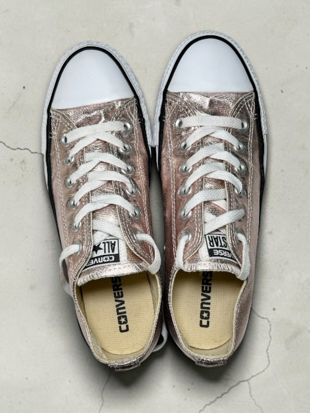 Converse Chuck Taylor All Star Rose Quartz Metallic Low Top Women’s 8 - Picture 7 of 11